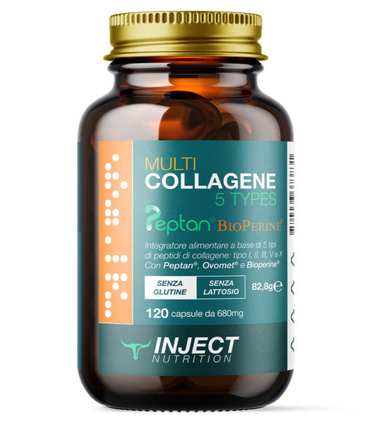 Multi Collagène Types I II III IV X 200g | Peau, articulations et récupération | Injecter la nutrition