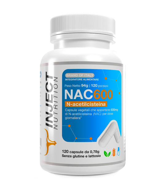 NAC 600 N-Acétylcystéine | acides aminés pour la récupération et la synthèse musculaire