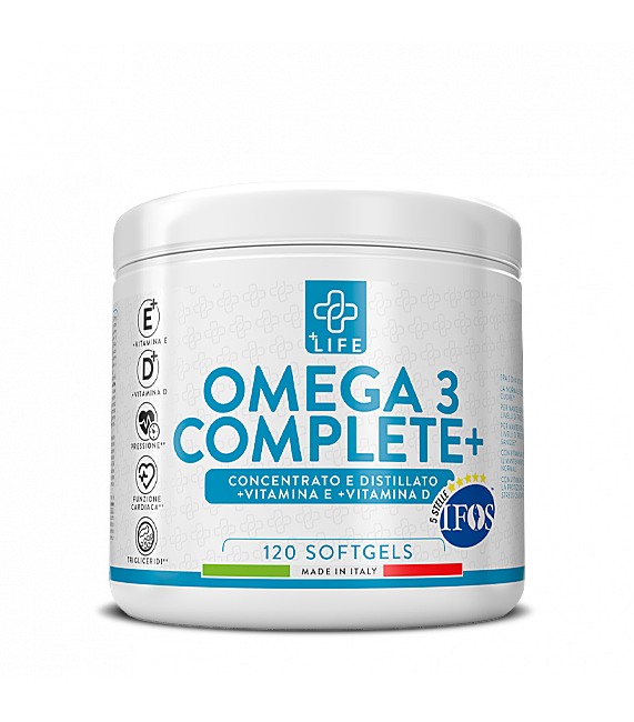 +Life Omega 3 Complete 120perle - 5 stelle IFOS - Trigliceridi