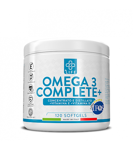 +Life Omega 3 Complete 120perle - 5 stelle IFOS - Trigliceridi