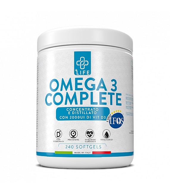 +Life Omega 3 Complete 240perle - 5 stelle IFOS - Trigliceridi