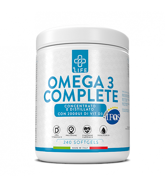 +Life Omega 3 Complete 240perle - 5 stelle IFOS - Trigliceridi