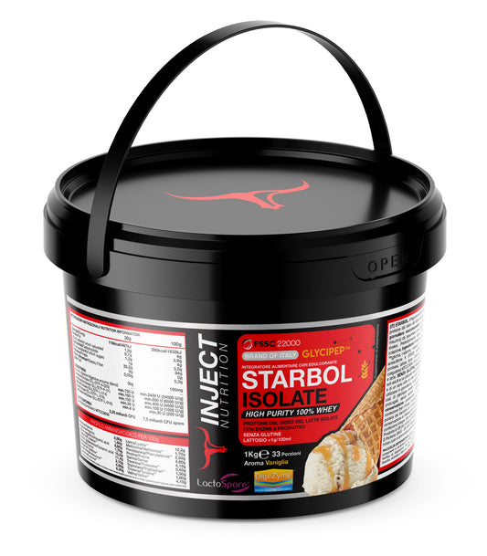 STARBOL ISOLATE 85% | proteine per massa muscolare e recupero | Inject