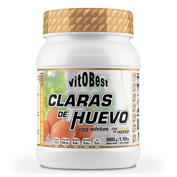 VitoBest Claras de Huevo – 500 g (Albúmina 100% natural)