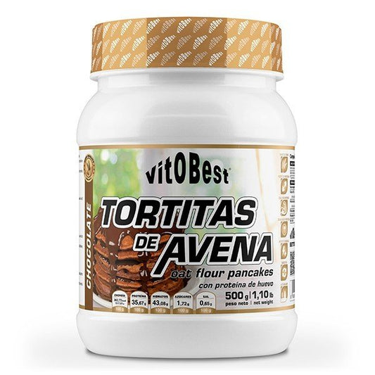 VitoBest Tortitas de Avena y Clara de Huevo – 500 g (4 sabores)