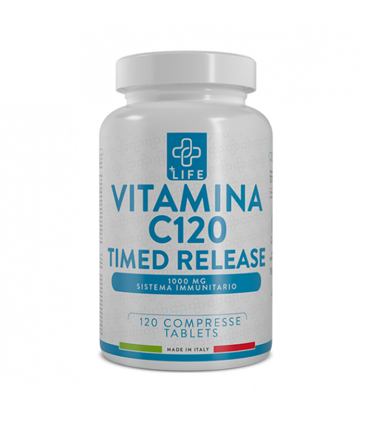 +Life Vitamina C120 Timed Release