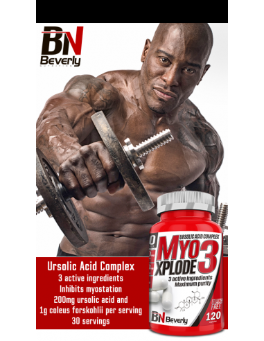 Beverly Nutrition Inibitore della miostatina Myo3 Explode | 120 capsule