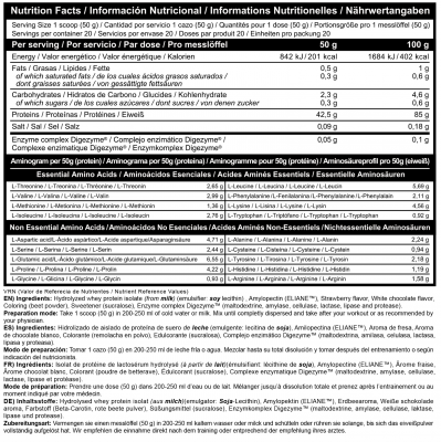 PROTEINE ISOLATE IDROLIZZATE 1000GR