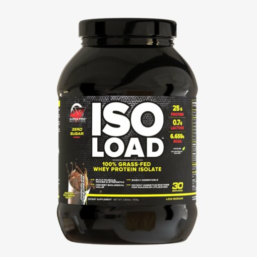 ISOLOAD® 908g Pure Whey Isolate, Zero Sugar. Low Lactose GET INFO – Alpha Pro Nutrition